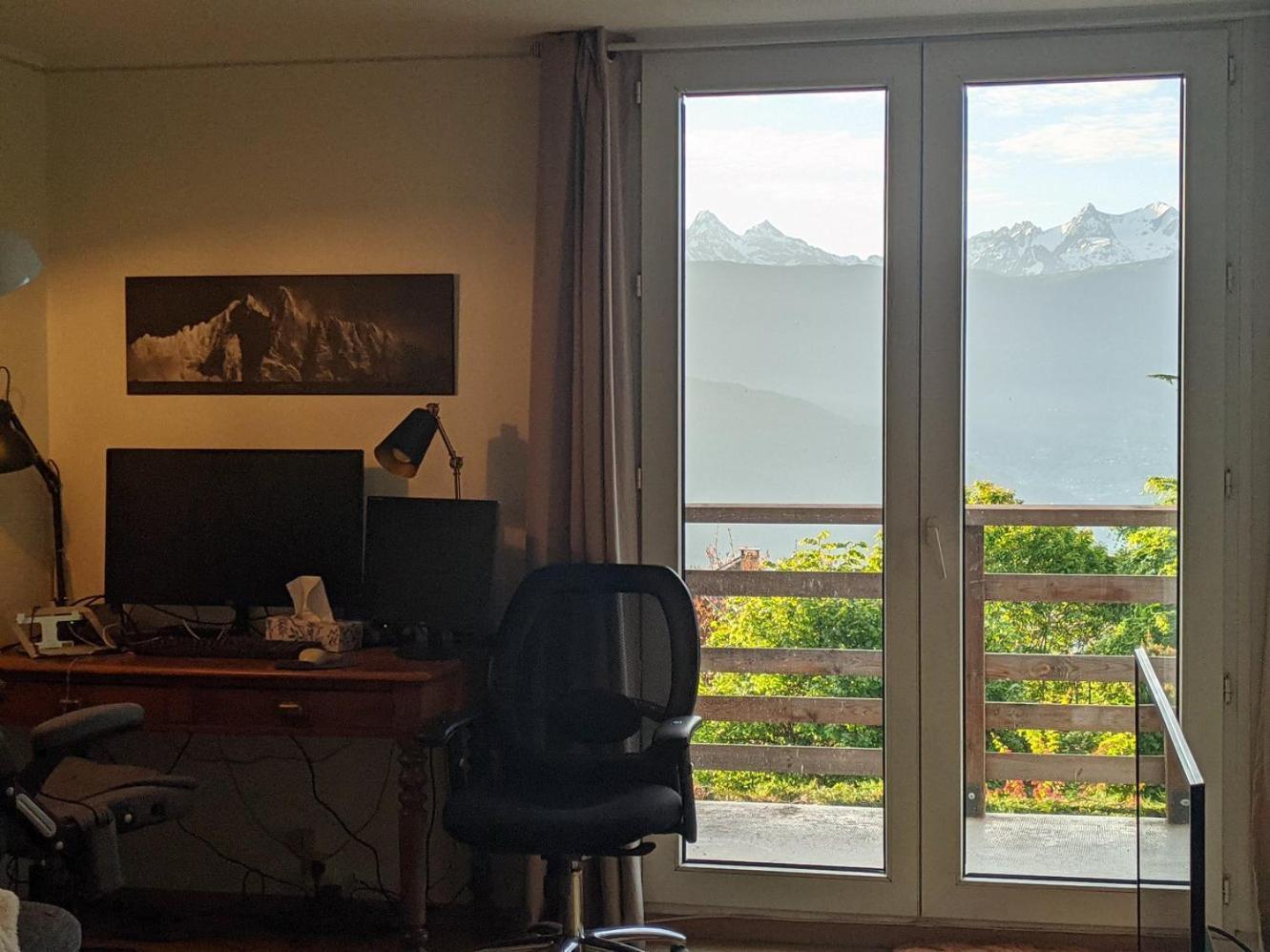 Maison Familiale En Montagne Avec Vue Merveilleuse Sur Le Massif De Belledonne Saint-Bernard  Exterior foto